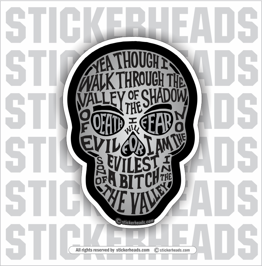 Evil Skull Stickers