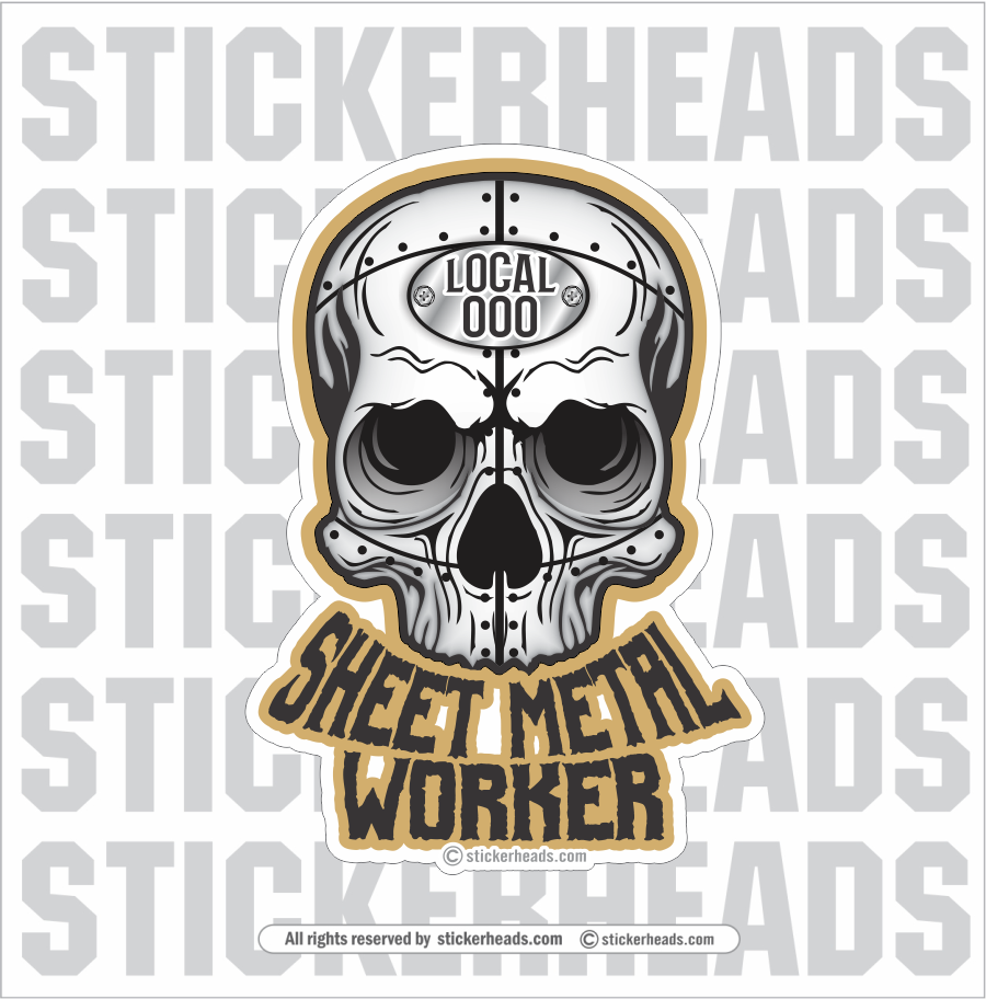  Sheet Metal Workers Sticker - Sticker Graphic - Auto