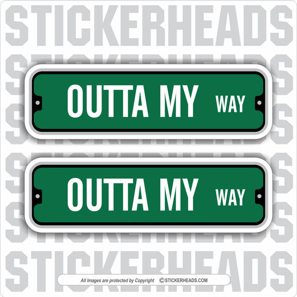 Green Street Signs -  Add Custom Text Message - Make Your Own Sticker
