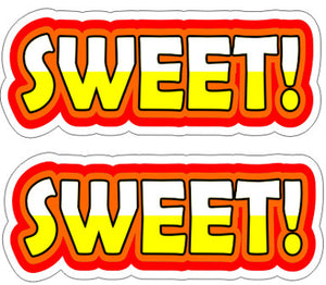 Sweet - 2 Stickers   -  Funny Sticker